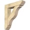 Ekena Millwork Funston Slat Rough Sawn Bracket w/ Offset Brace, Douglas Fir, 8"W x 34"D x 38"H BKT0806X34X38FST06RDF - alternate 1